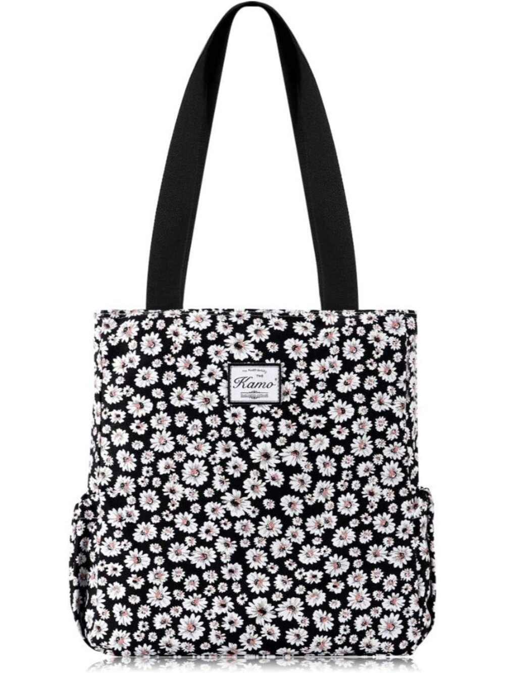Floral Tote Bag - Waterproof Lightweight Handbags Travel Shoulder Bag for Hiking
